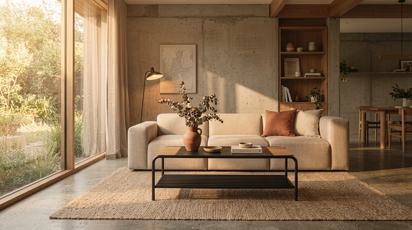 Artisan Steel Living Room Showcase